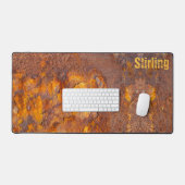 Geweldige Rusty Iron Aangepaste naam Bureaumat (Keyboard & Muis)