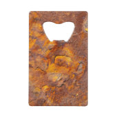 Geweldige Rusty Iron Aangepaste naam Kredietkaart Flessenopener (Achterkant)