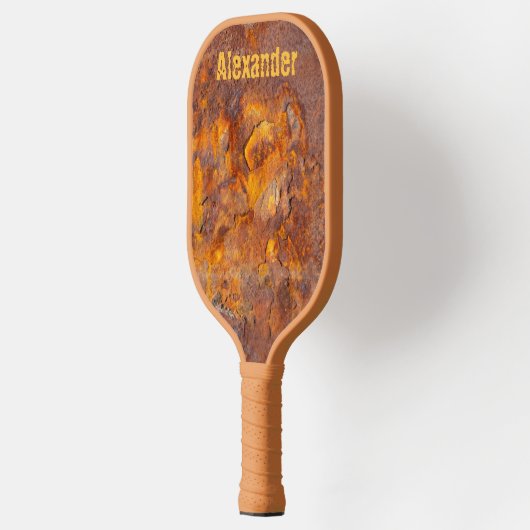 Geweldige Rusty Iron Aangepaste naam Pickleball Paddle (Links)