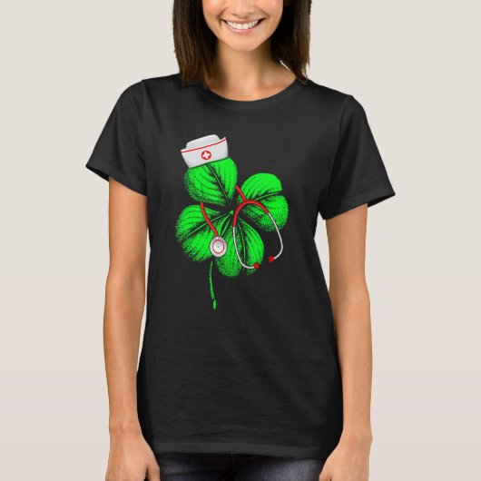 Geweldige Saint Patrick S Day Nurse Shamrock Pet I T-shirt (Voorkant)