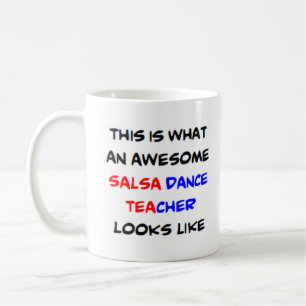 geweldige salsa dansleraar koffie mok