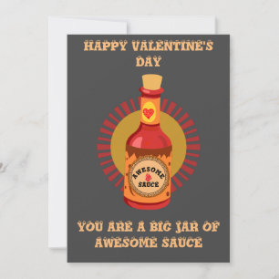Geweldige Sauce Valentijn Note Card T-Shirt Kaart