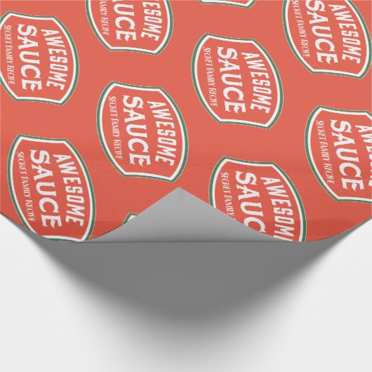 Geweldige saus cadeaupapier (Hoek)