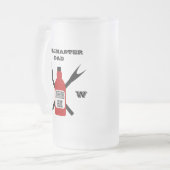 Geweldige saus gepersonaliseerd matglas bierpul (Voorkant links)