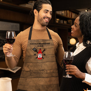 Geweldige saus gepersonaliseerd schuurhout schort