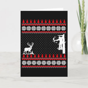 Geweldige Schattige Grappige Eend Jager Hertenjach Kaart