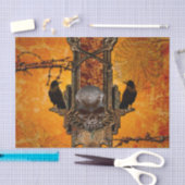 Geweldige schedels en kraaien tissuepapier (Craft)