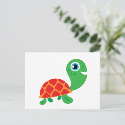 Geweldige schildpad briefkaart (Staand voorkant)