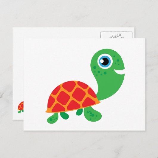Geweldige schildpad briefkaart (Voorkant / Achterkant)
