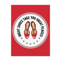 Geweldige schoenen nemen je geweldige plaatsen Sch