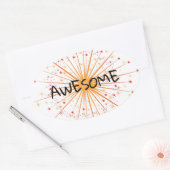 Geweldige schoolsticker ovale sticker (Envelop)