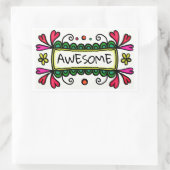 Geweldige schoolsticker rechthoekige sticker (Tas)