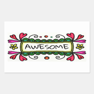 Geweldige schoolsticker rechthoekige sticker