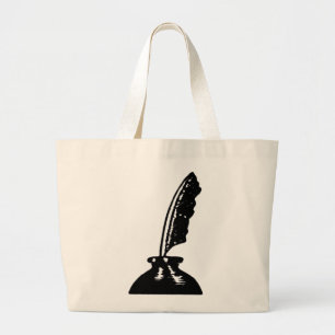 Geweldige schrijver of leraar Totebag Quill Pen Grote Tote Bag