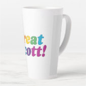 Geweldige Scott. Latte Mok (Rechterhoek)