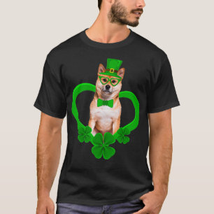Geweldige Shiba Inu Saint Patrick's Day Dog Dad ma T-shirt