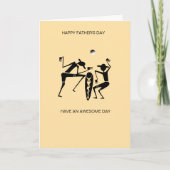 Geweldige Silhouette Dansers Vaderdag  Kaart (Voorkant)