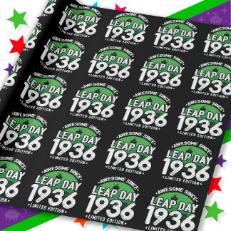 Geweldige sinds 1936 schrikkeljaardag feb 29 Verja Cadeaupapier