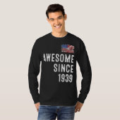 geweldige sinds 1940 83e verjaardag t-shirt (Voorkant volledig)