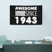 Geweldige sinds 1943 80e verjaardag spandoek (Beurs)