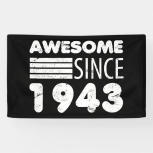 Geweldige sinds 1943 80e verjaardag spandoek