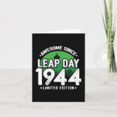 Geweldige sinds 1944 - Leap Day Leap Year Birthday Kaart (Voorkant)