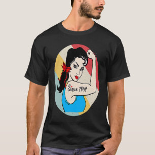 Geweldige sinds 1949 74 jaar 74e verjaardag t-shirt