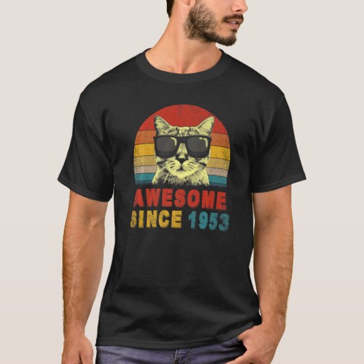 Geweldige sinds 1953 70e geboortedag t-shirt (Voorkant)