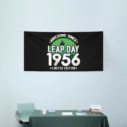 Geweldige sinds 1956 - Leap Day Leap Year Birthday Spandoek (Beurs)