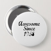 Geweldige sinds 1958 ronde button 4,0 cm (Voorkant /achterkant)