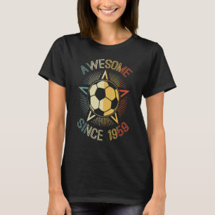 Geweldige sinds 1959 Voetbal de Dag van de Retro v T-shirt