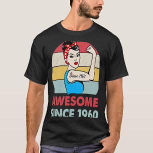 Geweldige sinds 1960 63 jaar oud en 63 jaar oud t-shirt