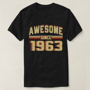 Geweldige sinds 1963 56 jaar oud t-shirt