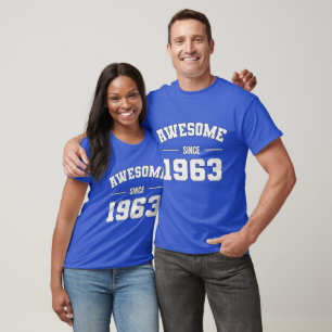 GEWELDIGE sinds 1963 - Perfect Gift for Born 1963 T-shirt