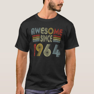 Geweldige sinds 1964 58e verjaardag 58 jaar oud da t-shirt