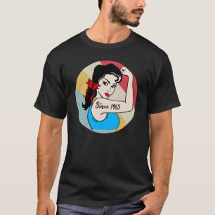 Geweldige sinds 1965 58 jaar oud 58 jaar t-shirt