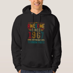 Geweldige sinds 1967 57e verjaardag Mannen Titan Hoodie