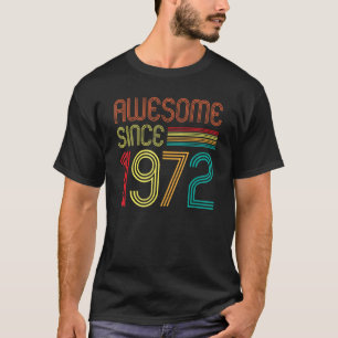 Geweldige sinds 1972 50 jaar oude Retro 50th T-shirt