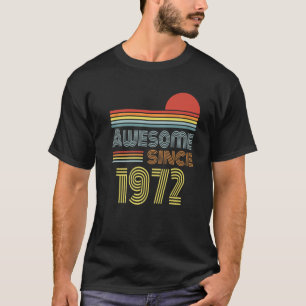 Geweldige sinds 1972 50e verjaardag Retro 50 jaar T-shirt