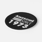 Geweldige sinds 1973 50e verjaardag papieren bordje (Gekanteld)