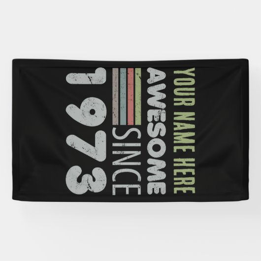 Geweldige sinds 1973 50e verjaardag spandoek (Horizontaal)