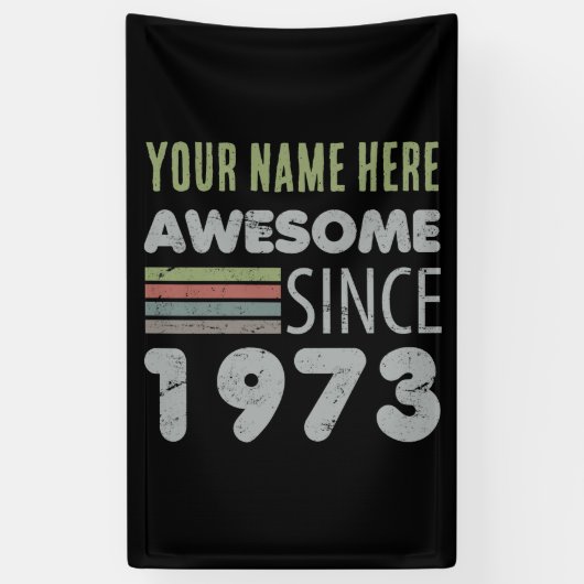 Geweldige sinds 1973 50e verjaardag spandoek (Verticaal)