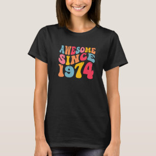 Geweldige sinds 1974 48 jaar oud Retro  48e T-shirt
