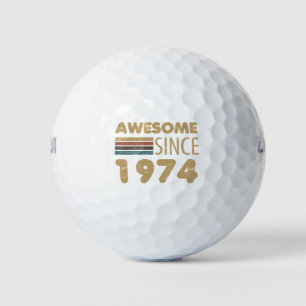 Geweldige sinds 1974 50e geboortedag golfballen