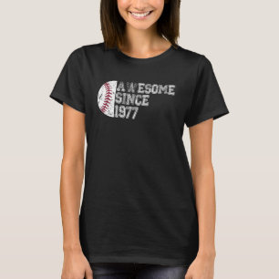 Geweldige Sinds 1977 46e Verjaardag Baseball 46 ja T-shirt