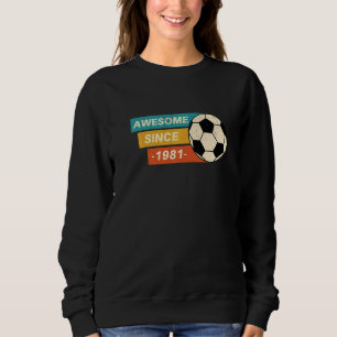 Geweldige sinds 1981, 41 jaar, Birthday Soccer Re Trui