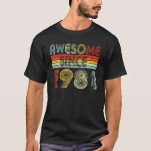 Geweldige sinds 1981 41 jaar oud en 41 jaar oud t-shirt