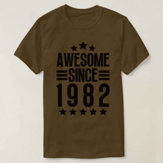 Geweldige sinds 1982 2 t-shirt (Design voorkant)