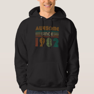 Geweldige sinds 1982 40e geboorte Mannen Vrouwende Hoodie