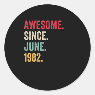 Geweldige sinds 1982 ronde sticker
